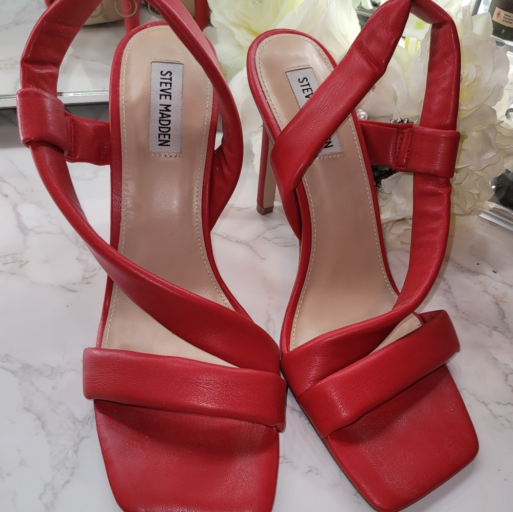 Sizzling Red Steven Madden Sandals